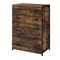 Saltoro Sherpi Nat 48 Inch Rustic Wood Chest, 5 Drawers, Brown and Black-